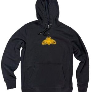 New Era Tequila Patron Black Hoodie with Yellow Bee Emblem Medium